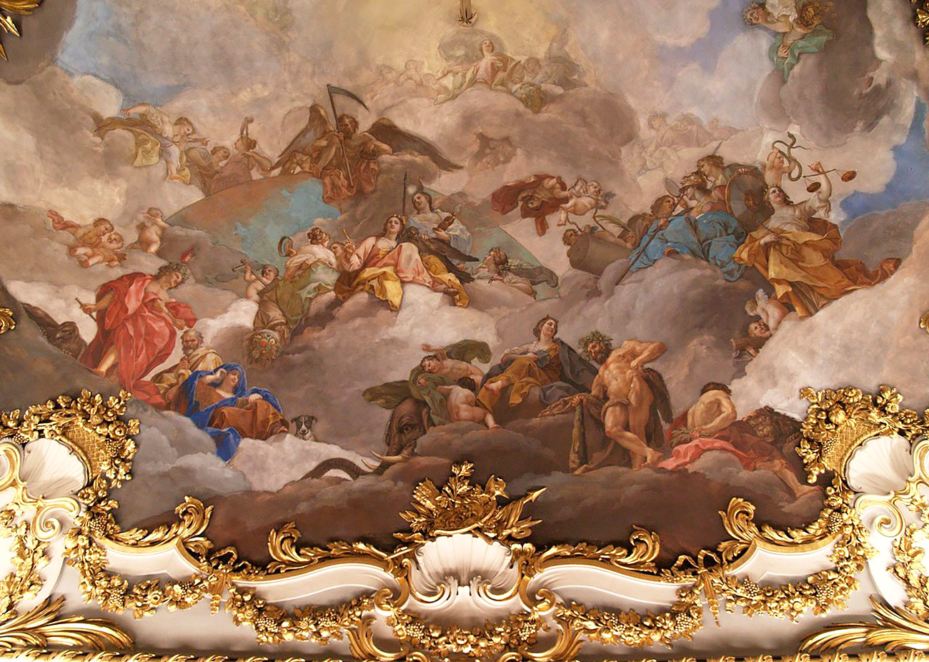 fresco at the royal palace of madrid